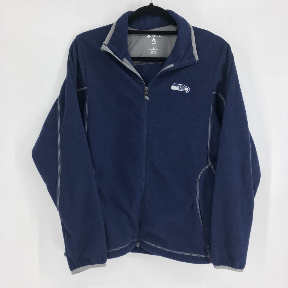 Seattle Seahawks Fleece Jacket Size Lg